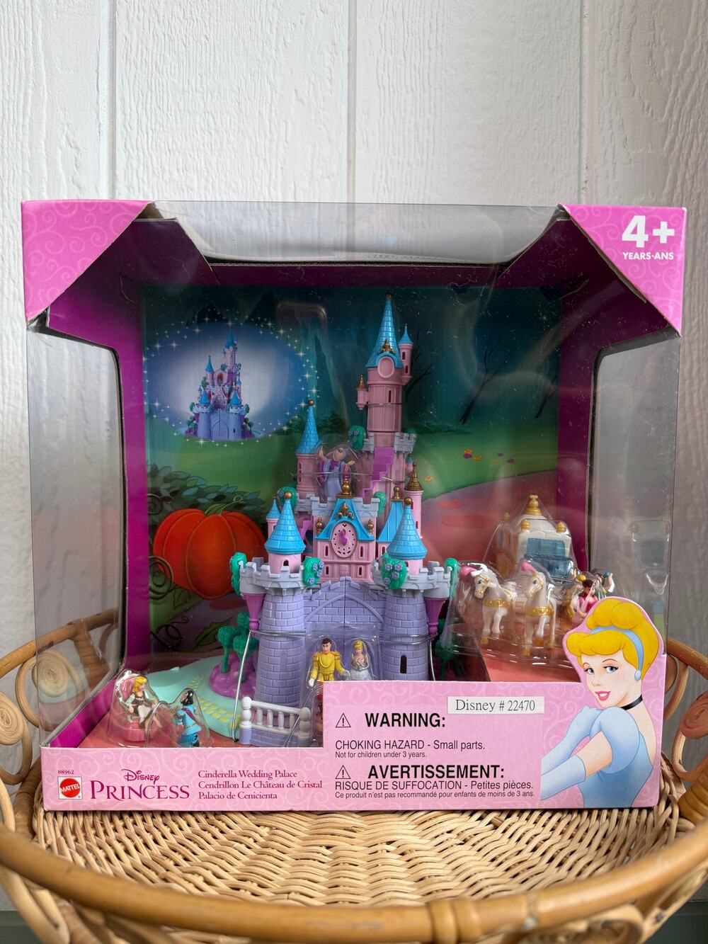 New In Box RARE Vintage Polly Pocket Cinderella Wedding Palace Castle